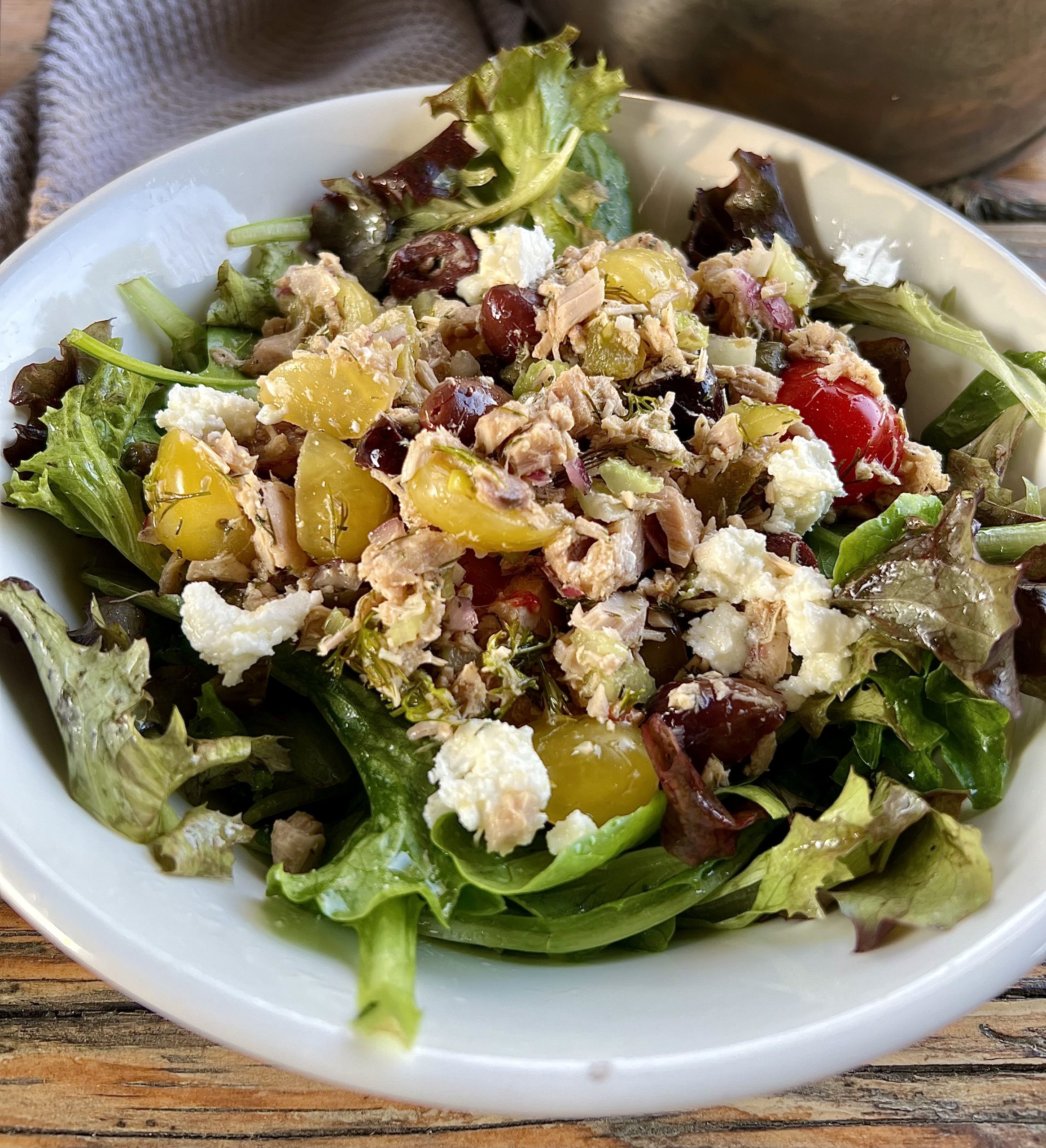 No Mayo Tuna Salad ~ Provencal Tuna Salad, Salads for Supper, Why You Don’t have to Be Vegan or Vegetarian For a Plant Based Diet